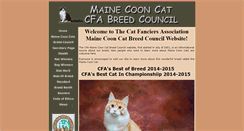 Desktop Screenshot of mainecoonbc.org